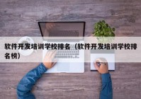 软件开发培训学校排名（软件开发培训学校排名榜）