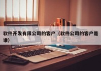 软件开发有限公司的客户（软件公司的客户是谁）