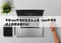 手机app开发好后怎么上线（app开发完成上线需准备什么）