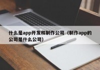 什么是app开发和制作公司（制作app的公司是什么公司）